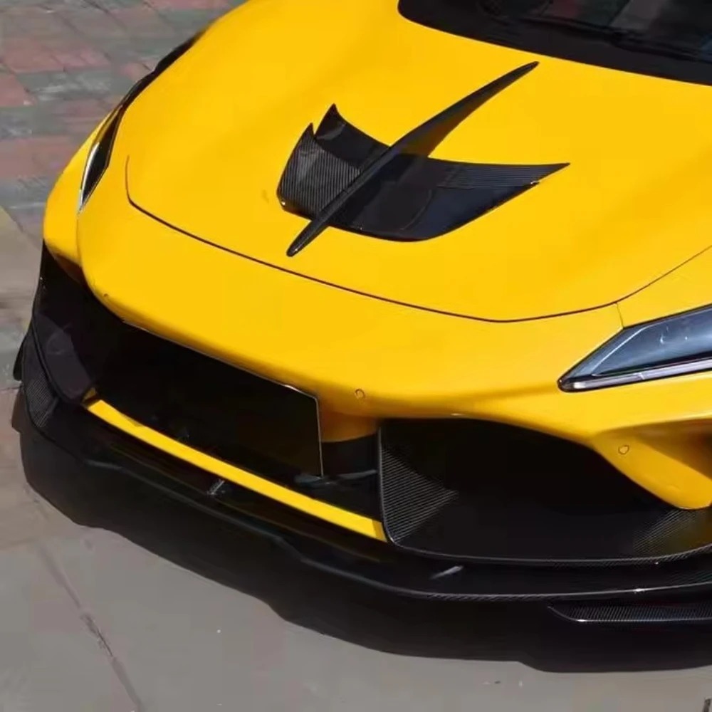 High Quality Fast Delivery Whole Sale Price Dry Carbon Fiber Upper Front Bumper Lip Splitter Body Kits for F8